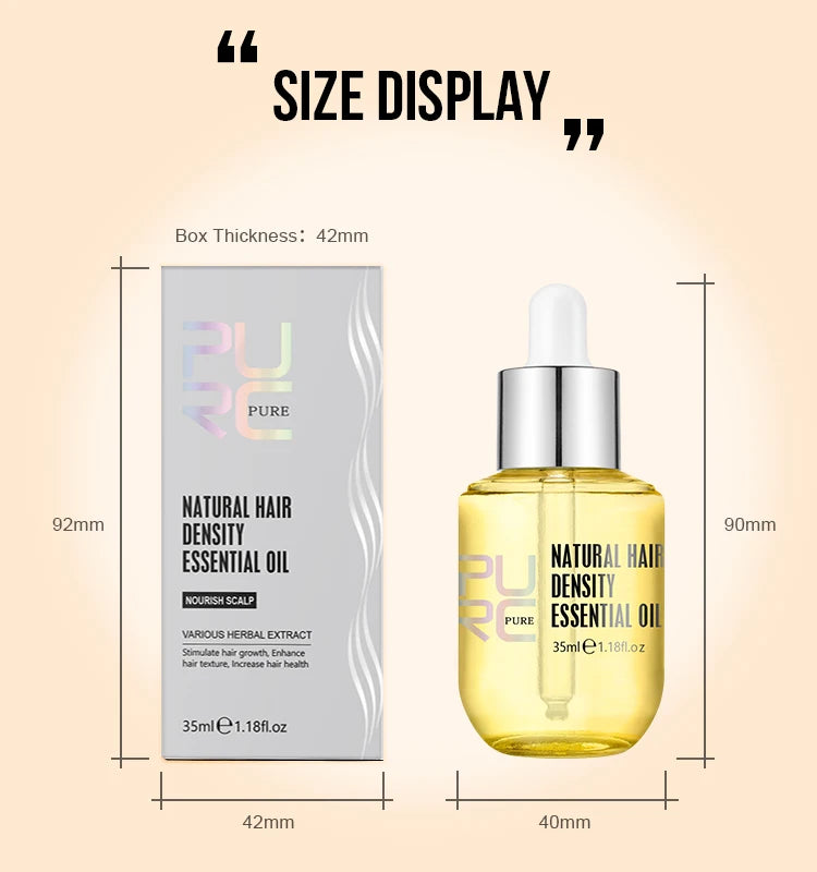PURC PURC Ginger Hair Growth Oil – Fast Hair Loss Treatment & Hair Repair Solution Hair Growth Oil Fast Hair Loss Treatment Smoothing Repair Damaged Hair Growth Products for Men Women Hair Care