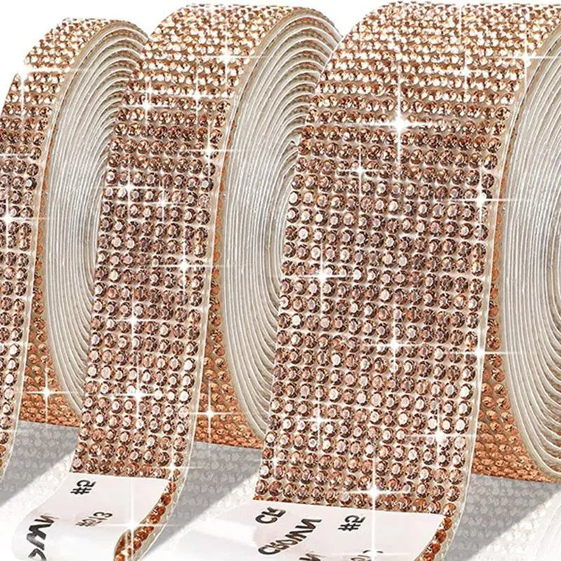 1 Yard Self-Adhesive Crystal Rhinestone Sticker Ribbon