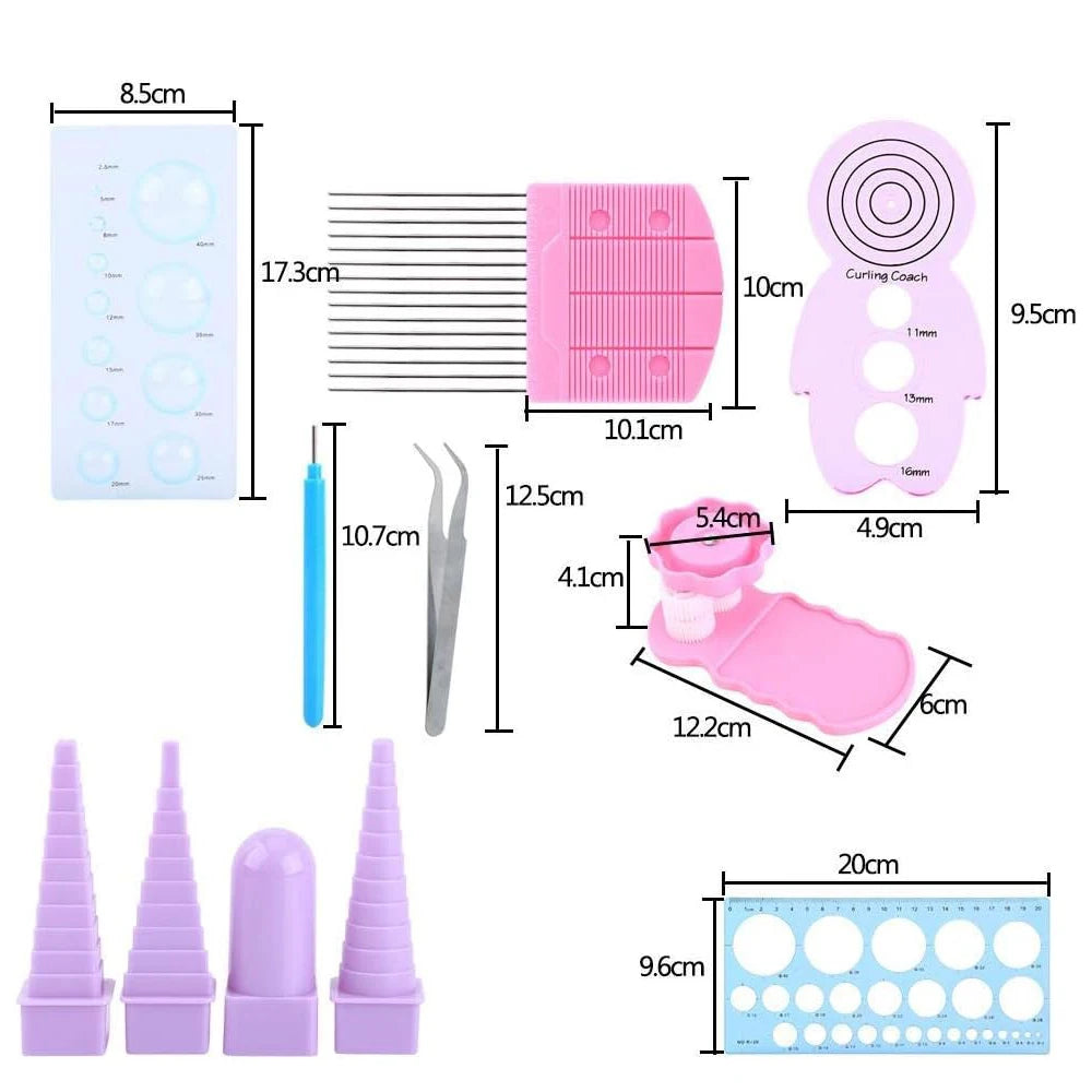 🧶 Paper Quilling Tools Kit – Complete Set for Handmade Crafts, Scrapbooking & Paper Art