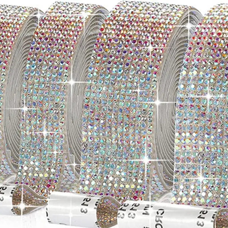 1 Yard Self-Adhesive Crystal Rhinestone Sticker Ribbon