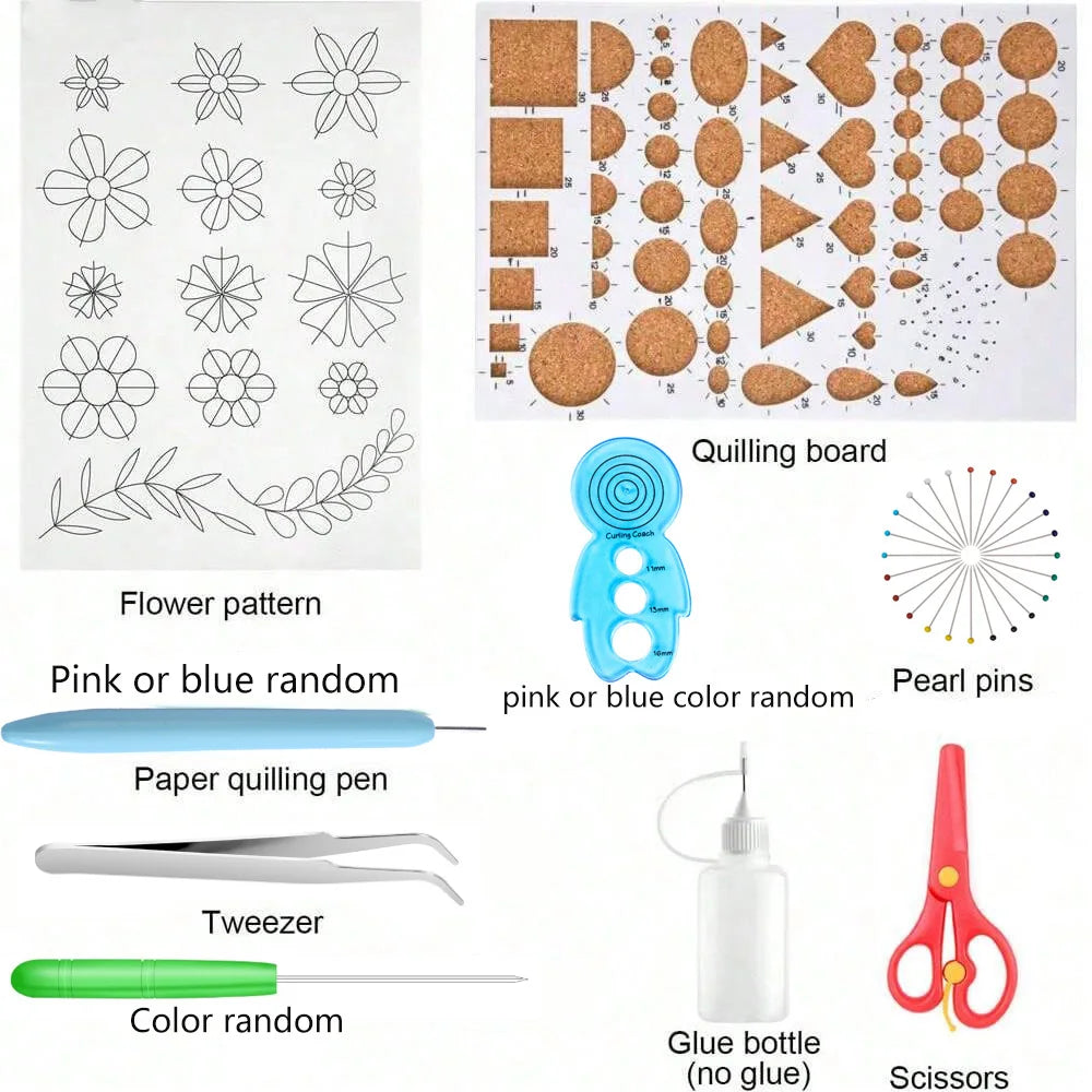 🧶 Paper Quilling Tools Kit – Complete Set for Handmade Crafts, Scrapbooking & Paper Art
