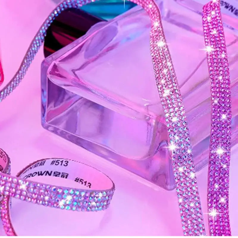 1 Yard Self-Adhesive Crystal Rhinestone Sticker Ribbon