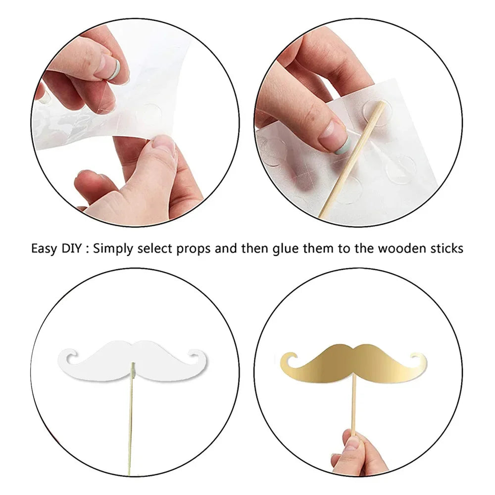 12pcs/set Wedding Photo Booth Props Just Married Photobooth Hen Party Decorations Team Bride To Be Bridal Shower Party Supply