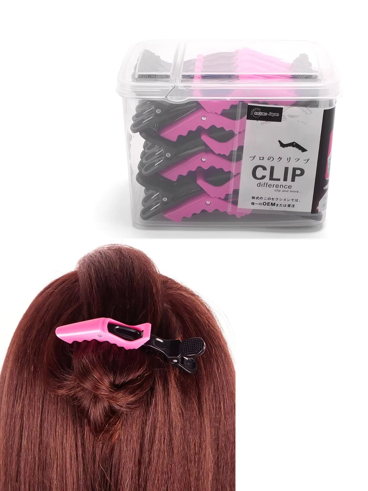 💇♀️ 30Pcs/Box Traceless Wide-Tooth Hair Clips – Professional Salon Styling Tools ✨