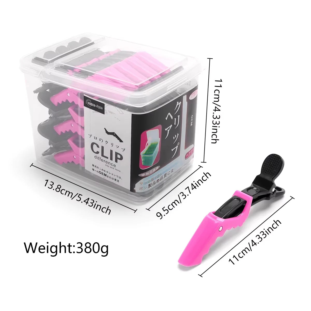 💇♀️ 30Pcs/Box Traceless Wide-Tooth Hair Clips – Professional Salon Styling Tools ✨