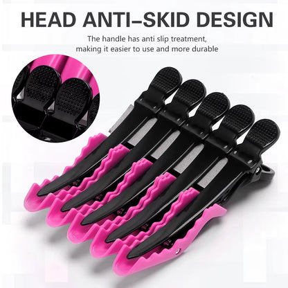 💇♀️ 30Pcs/Box Traceless Wide-Tooth Hair Clips – Professional Salon Styling Tools ✨