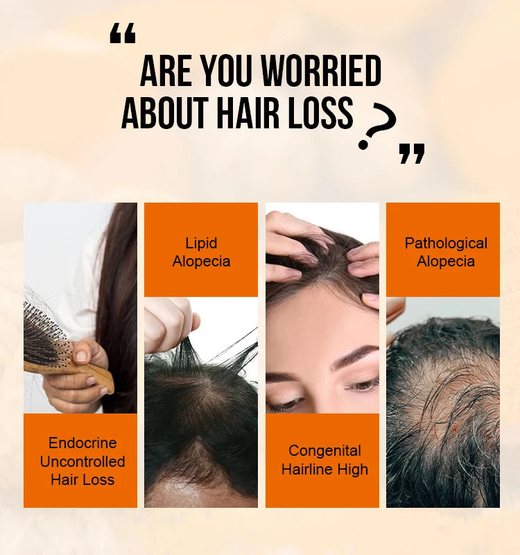 PURC PURC Ginger Hair Growth Oil – Fast Hair Loss Treatment &amp; Hair Repair Solution Hair Growth Oil Fast Hair Loss Treatment Smoothing Repair Damaged Hair Growth Products for Men Women Hair Care