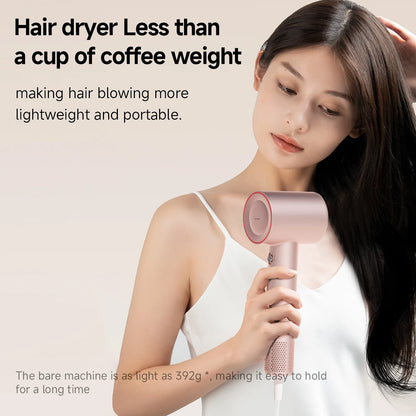 DOCO High Speed Hair Dryer – 75m/s Airflow | 200 Million Negative Ions | 110,000 RPM Motor