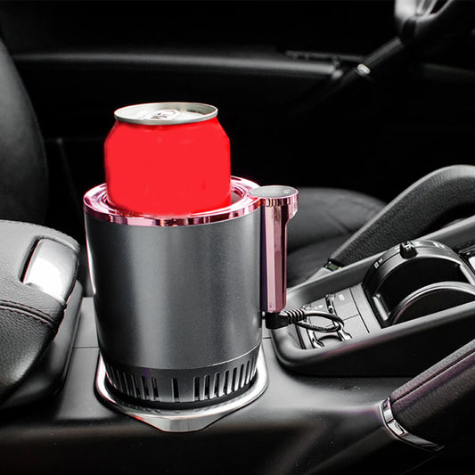 12V Car Cup Warmer Cooler with Temperature Display 2 In 1 Smart Beverage Mug Holder Car Smart Hot Cold Cup Drinks Holder