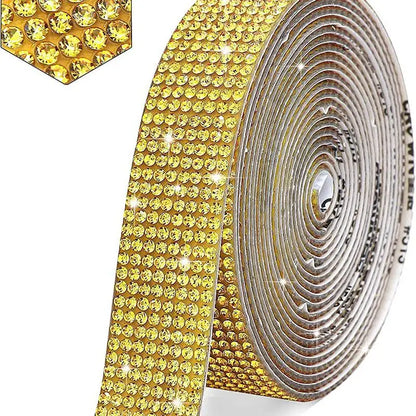 1 Yard Self-Adhesive Crystal Rhinestone Sticker Ribbon