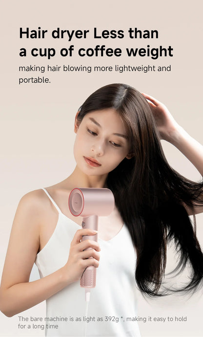 DOCO High Speed Hair Dryer – 75m/s Airflow | 200 Million Negative Ions | 110,000 RPM Motor