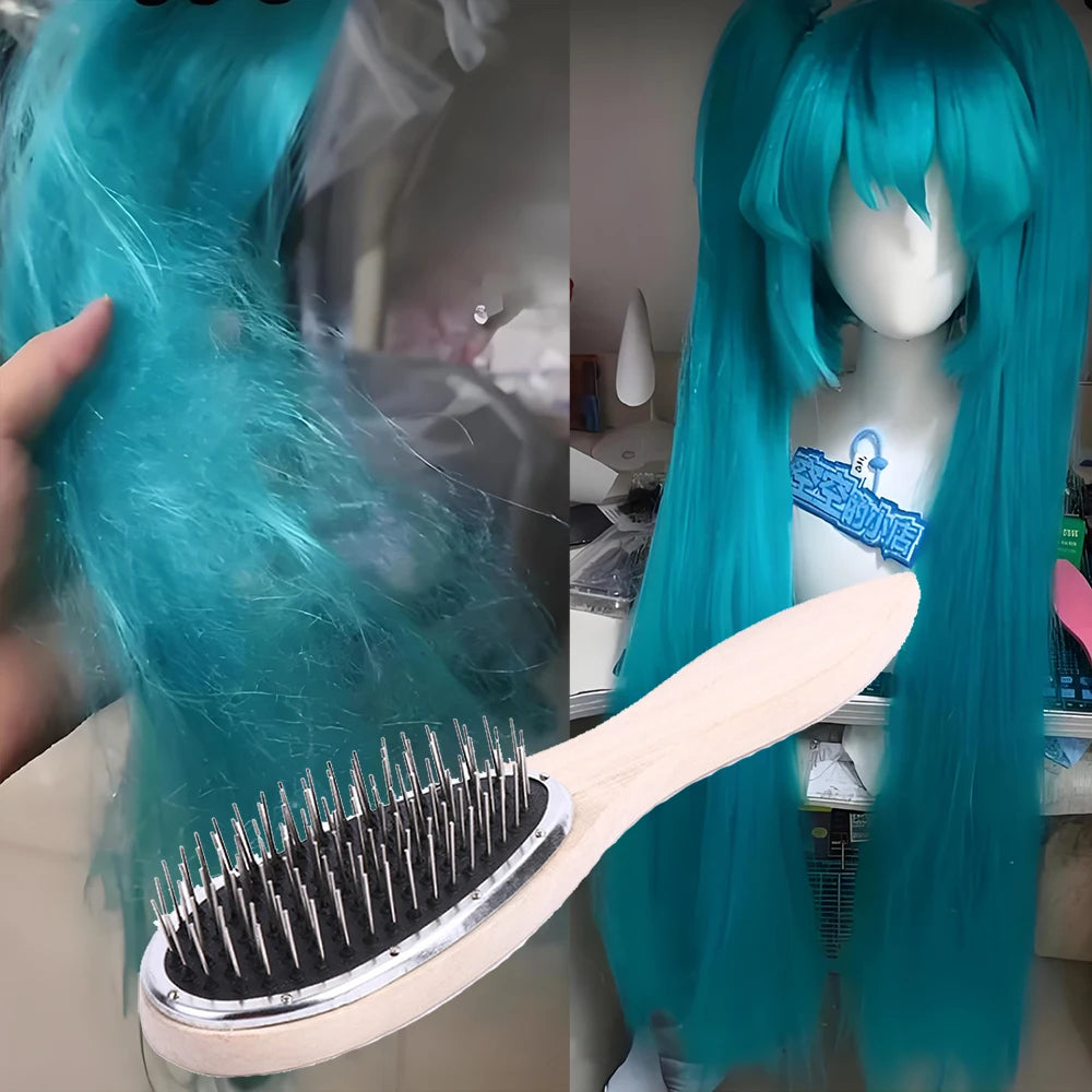 Professional Brush For Wig Anti Static Steel Comb for Tangle Hair Extensions Training
